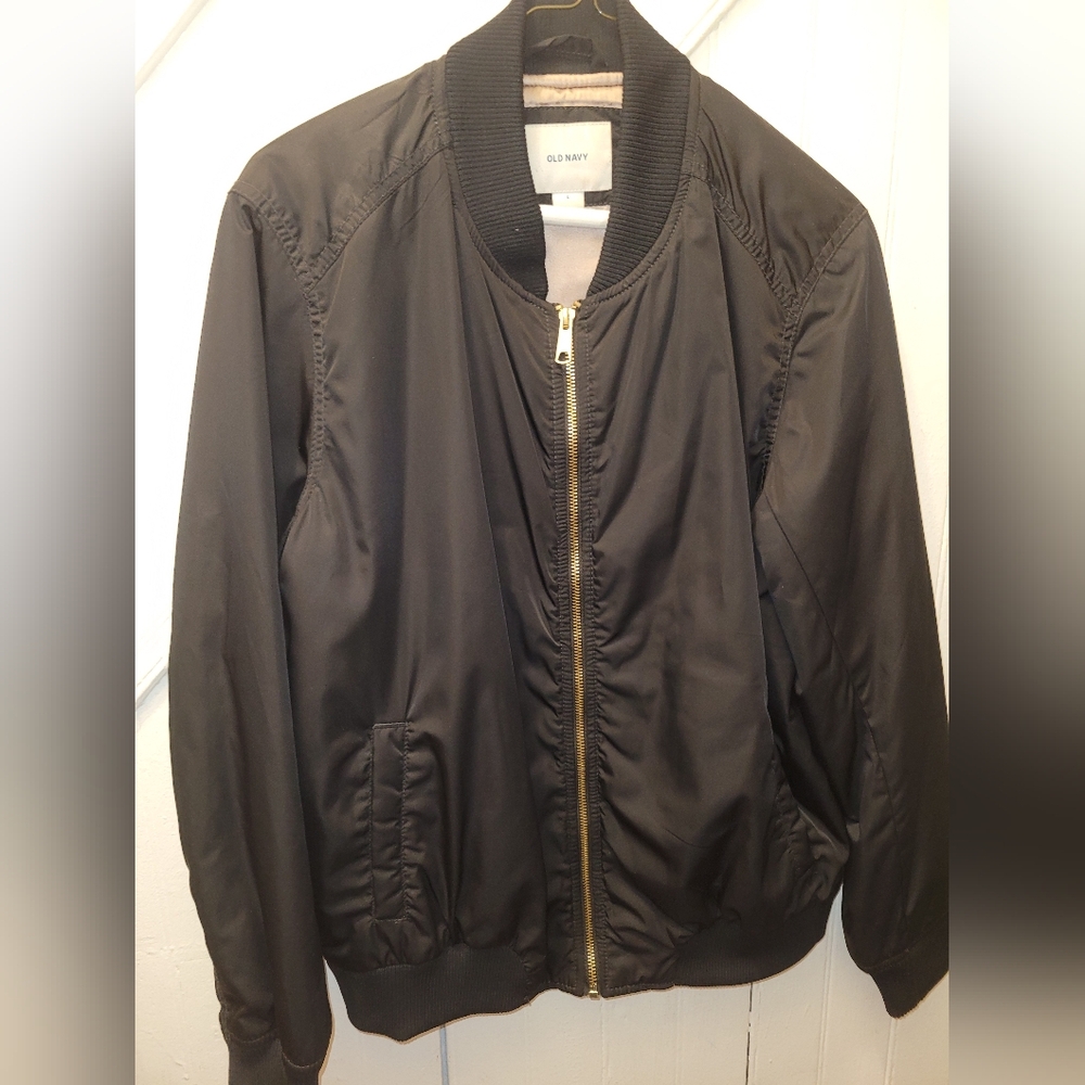 Old Navy Black Bomber Jacket for Women L